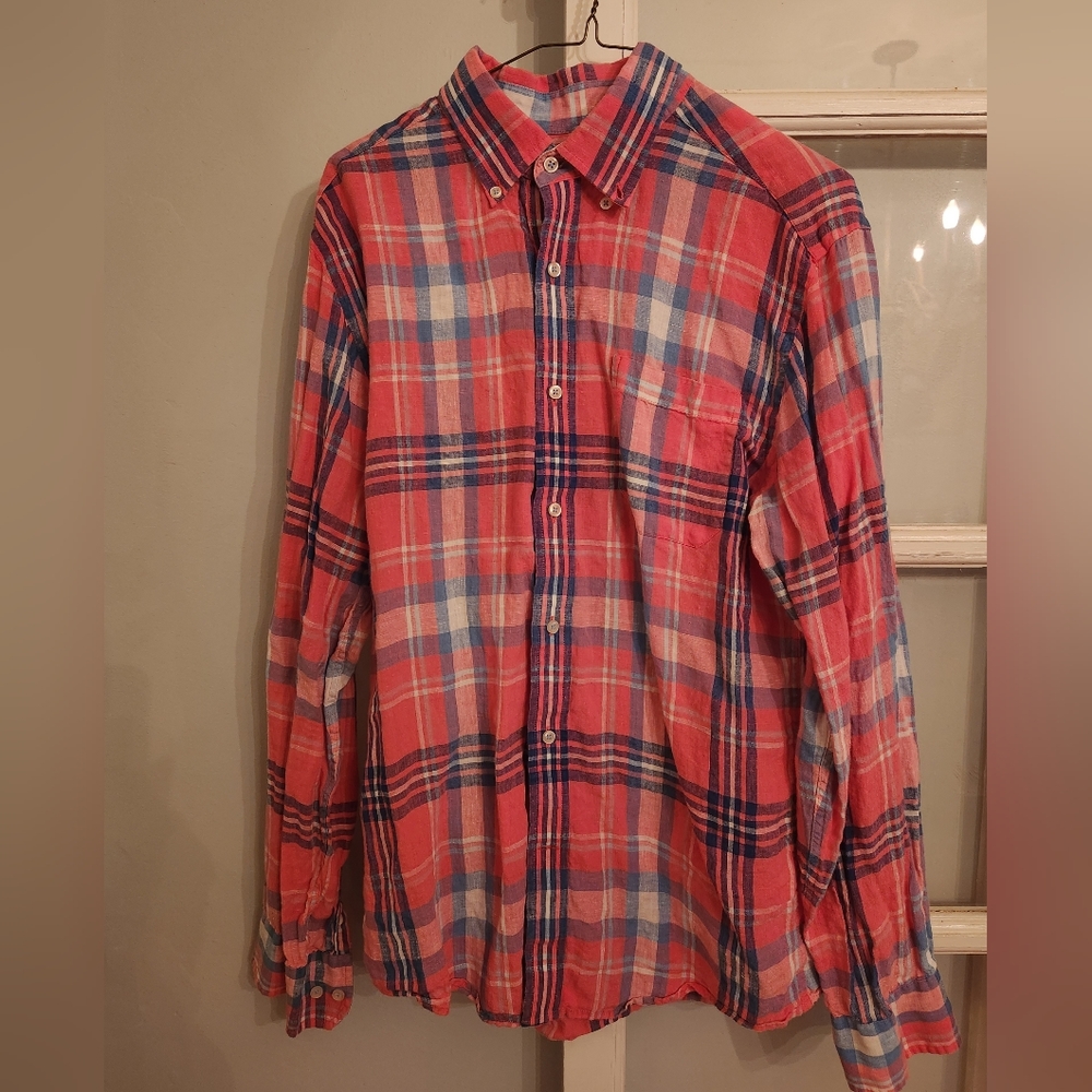 Southern Tide Linen Button Down Shirt